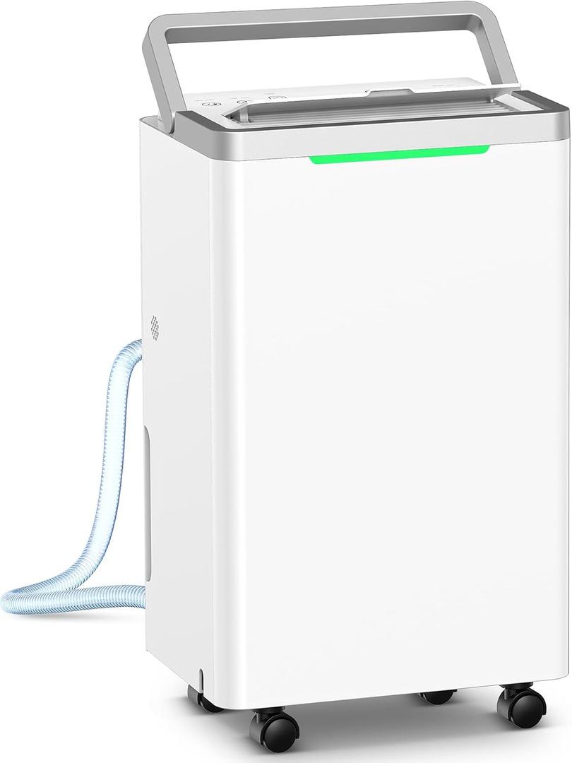 34 Pints Dehumidifier for Basement, with Drain Hose, 38dB Quiet, 2500 Sq.Ft