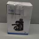 Coffee Machine, 3.5 Bar Espresso & Cappuccino Machine with Steam Wand, Compact Design Coffee Maker for Latte, Safety Lock & Tritan Cups, 800w, Black