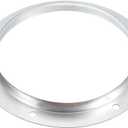 PATIKIL 8" Duct Connector Flange, Metal Straight Pipe Exhaust Flange Duct Mounting Plate for Heating Cooling Ventilation HVAC System, Galvanized Steel