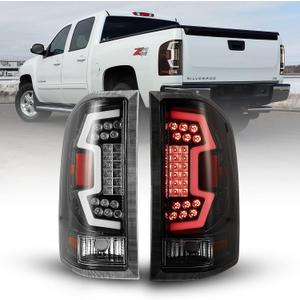 WOLFSTORM LED Tail Lights Fit for2008-2013 Chevy Silverado 1500, 2008-2014 Silverado 2500 HD/ 3500 HD and 2007 Silverado 1500/2500/ 3500 New Body Tail Lights with Sequential Turn Signal, Clear Lens