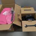 Gymnastics Air Roller Air Barrel Inflatable Tumbling Mat, Tumble Track Backhandspring Mat Gymnastic Equipment with Pump for Yoga Training Cheerleading Home Use (39.37inch*23.6inch, Pink)