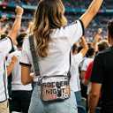 Cosweet Clear Bag for Stadium Approved - 9.5" x 7" x 2.5" Small Crossbody Purse Perfect for Soccer Fans