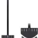 One-Piece 40in Manual Edger Lawn Tool with Spring Steel Blade Manganese Steel Border Edger for Landscaping Rustproof Half Moon Edger with Rubber Handle for Garden Maintenance