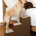 Pet Gear Easy Step III Extra Wide Pet Stairs, Coffee Bean