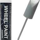 SYOAUTO Silver Rim Touch Up Paint Rim Scratch Repair Pen Wheel Touch Up Paint Car Rim Paint Pen Universal Color Silver Wheel Paint (Silver)
