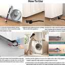 Appliance Rollers Heavy Duty,Max 36inch Extendable Appliance Sliders with Anti-Slip Column Feet & Lifter Lever Tool,Easily Move Washer,Dryer Machines,Furniture, Refrigerators Base Stand Up to 1322Lbs