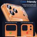 UniqueMe Compatible for 3 Pack iPhone 17 Pro Camera Lens Protector - [Drop Protection] 9H Tempered Glass Camera Cover Screen [Update New Version]Not for 17 Pro Max (Transparent)