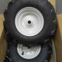 13x5.00-6 Tiller Tire and Wheel, Heavy Duty Lawn Mower Tire with 3/4" Axle and 3-1/8" Centered Hub, Replacement for Lawn Tractors Tillers Garden Farm Landscaping Equipment-2 Pack