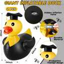 Hungdao 5 ft Graduation Giant Inflatable Duck Decor Large Grad Inflatable Duck with Cap and Gown Pool Float Blow up Congrats Pool Float for 2026 Graduation Party Decoration
