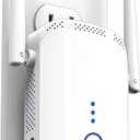 WiFi Extender Signal Booster for Home Whole House Coverage Up to 10,000 Sq.Ft, Long Range Internet Booster Extender | Plug & Play | Fits Any Standard Router | Banish WiFi Dead Zones for Good