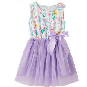 Girls Sleeveless Dress Toddler Bunny Tutu Sundress Casual Party Dresses