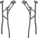 Narrow 13 Inch Wide Wide Heavy Duty Folding Table Legs