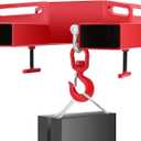 VEVOR Forklift Lifting Hook, 6600lbs Capacity Forklift Lifting Hoist, Red Forklift Mobile Crane with Swivel Hook and Two Large T-Screws, Hook Forklift Lifting Hoist, Fork Lifting Attachment