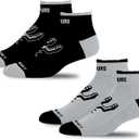 For Bare Feet NBA Unisex Kids Front and Center 2 Pack Team Colors (Gray)