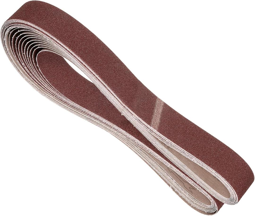 20 Pcs Sanding Belts 2 x 72 Inch 80 Grit Aluminum Oxide