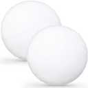Roowest 2 Pack Large Round Pillow Insert Diameter Cozy Oversized Cushion Insert Decorative for Sofa Couch Decor Seating Cushion Floor Meditation Pillow Replacement(18 Inch, White)