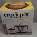 Crock-Pot 7 Quart Oval Manual Slow Cooker, Stainless Steel (SCV700-S-BR), Versatile Cookware for Large Families or Entertaining