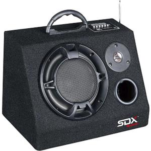 SONDPEX SDX Audio Bluetooth Speaker System & Digital Music Player 6.5" Subwoofer 200W Max Output FM Radio Receiver SD/MMC Card and USB Reader,Party Speaker, Not Portable