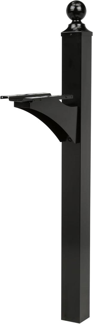 Architectural Mailboxes Landover Aluminum Mailbox Post, Black
