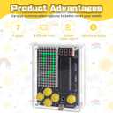 PEMENOL 7-in-1 Game Soldering Project Kit, DIY Retro Handheld Game Console Electronics Kit for STEM Learning, 3 Difficulty Levels, Classroom Practice & School Projects for Teens & Students