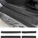 Door Sill Protector Compatible with 2021-2025 Chevrolet Trailblazer Step Protector Side Edge Step Guard Car Door Dust Shield Cover 2024 Chevy Trailblazer Exterior Accessories
