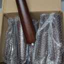 TURSTIN 8 Pieces Furniture Legs 8 Inches Round Solid Wood Furniture Feet with M8 T-Nuts Couch Legs Sofa Leg Replacement Leg for Armchair, Cabinet, Chair, Dresser or Home DIY Projects, Brown