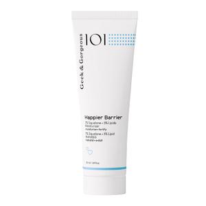 Geek & Gorgeous  Happier Barrier  Lightweight Moisturizer with Squalane, Ceramides & Green Tea Extract  Supports Soft, Hydrated Skin & Barrier Care  For Normal, Dry & Combination Skin  1.69 oz