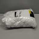 CozyLux Satin Sheets King Size Sheet Set - 4 Piece Silky King Sheets, Luxury White King Bed Set with Smooth and Soft Microfiber, Includes 1 Fitted Sheet, 1 Flat Sheet and 2 Pillowcases