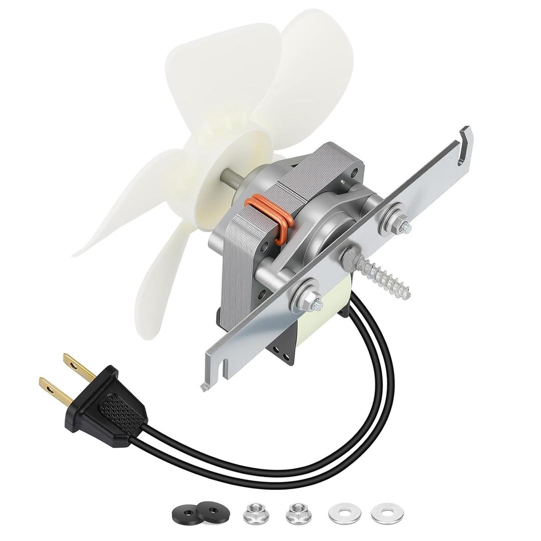 S99080199 Bathroom Exhaust Fan Motor and Blade  80 CFM 4.0 Sones Vent Fan Motor, Compatible with 512, 512M, 673, 673-C, 8870; Reliable Bathroom Fan Motor for Strong Airflow & Quiet Operation