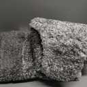 OLANLY Bathroom Rug Set 2 Piece, Soft Absorbent Microfiber Bath Mats and U-Shaped Contour Toilet Rug, Non-Slip, Machine Wash Dry, Plush Shaggy Bath Mats for Bathroom (24"x16"+24"x20", Grey)