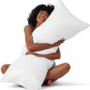 Bedsure Satin Body Pillow Pillowcase - Similar to Silk White Body Pillow Cover Case with Envelope Closure,Cooling and Silky Long Pillowcase for Hair and Skin,20x54 Inches