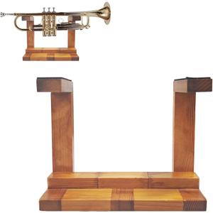 Solid Wood Trumpet Stand, Universal Desktop Trumpet Stand, Instrument Decoration and Accessories for Home Studios, Practice Rooms, and Living Rooms, Ideal Gift for Musicians and Trumpet Players