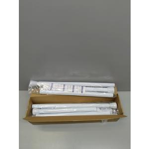 4 Pack White Tension Curtain Rod for Windows 28 to 48 inch, Adjustable Expandable Pressure Spring Curtain Rod No Drilling, 7/8" Curtain Rod for Bedroom Doorway Closet Door