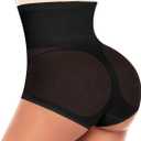 Werena Tummy Control Shapewear Panties for Women High Waist Cincher Shaping Underwear Body Shaper Panty Girdle (Black, M)