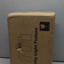 Bathroom Light Fixtures 2023 Upgrade, 3-Light Matte Black Vanity Light, Black Bathroom Lights Over Mirror with Clear Glass Shade, Wall Sconces for Mirror Bedroom Living Room Hallway