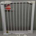 North States 5024129 30 x 29.75-40.5 in. Toddleroo White Metal Auto-Close Gate