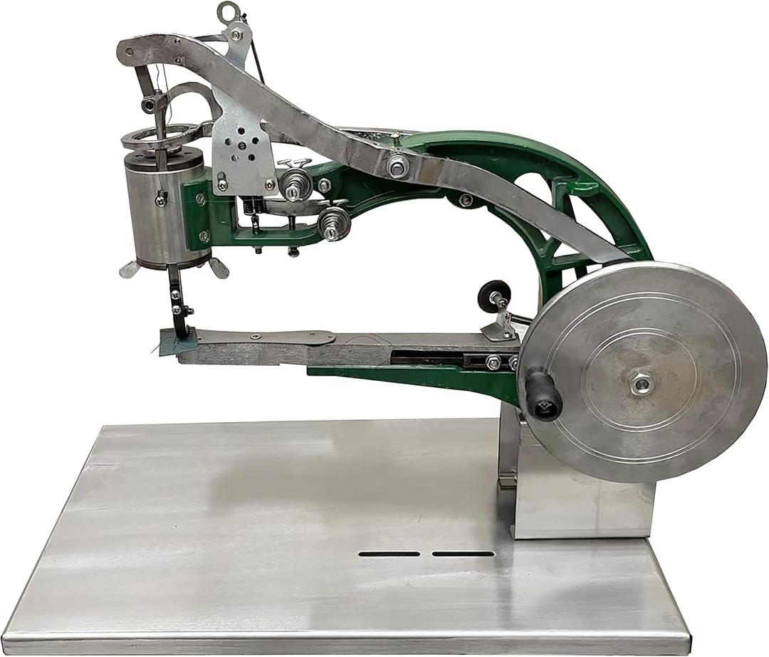 10-Bearings Set Shoe Repair Hand Leather Sewing Machine, Shoe Cobbler Machine with Nylon Line, Manual Mending for Leather/Shoes/Bags/Clothes/Quilts/Coats/Trousers