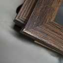 ccdcc 11x14 Picture Frame Set of 4, 11 x 14 Wood Photo Frames with Mat for 8x10, Natural Wooden Frame with Real Glass Cover for Wall and Tabletop Display,Rustic Brown