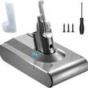 70 Min Upgraded V8 Battery Replacement, Compatible with Dyson SV10 V8 Animal Absolute Motorhead Fluffy Vacuum Cleaners