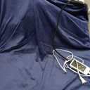 RIOGOO Pet Heating Pad, Electric Heating Pad for Dogs and Cats with Timer, 6 Level Adjustable Temperature Dog Heated Blanket (Blue, XL:36''x27'')