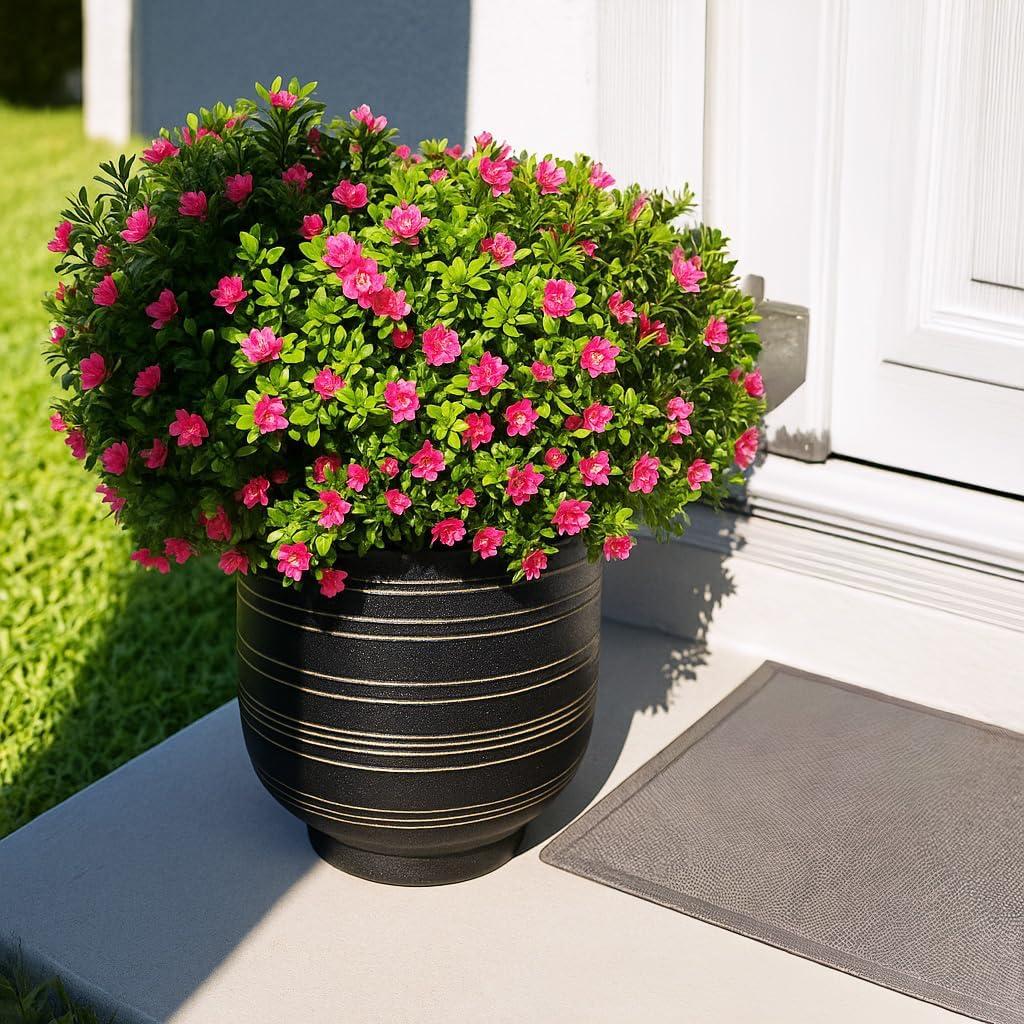 HERDUK Ceramic Pots for Plants with Drainage Hole, Planters for Indoor Outdoor Plants, 6.7 Inch Flower Pots for Plants Cactus, Aloe Vera, Fern