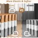 36Pcs Baby Play Mat for Floor, Foam Floor Tiles for Kids with Interlocking, Squares Foam Puzzle Carpet for Playroom,Crawling Rug for Babies 6-12 Months,Toddlers,11.8*11.8*0.6In Each,Grey White Brown