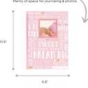 Lil' Peach Dream Big Baby Memory Book, Pink Guided First 5 Years Baby Journal and Photo Album with 46 Acid-Free Fill-In Pages