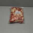 Stretch Dining Chair Seat Covers Set of 6,Dining Chair Slipcovers, Floral Printed Chair Covers,Soft Fabric Washable Upholstered Chair Seat Protector, No Rear Covers for Home Kitchen Dining Room (Redflame Flowers)