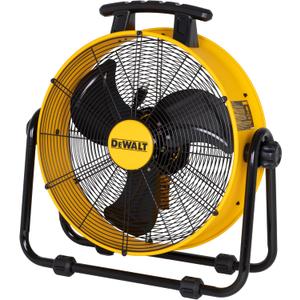 DEWALT DXF2042 Industrial Fan, 20 Inch High Velocity Fans with 3-Speed Adjustable Tilting Head, Drum Fan for Outdoor, House and Warehouse, Yellow