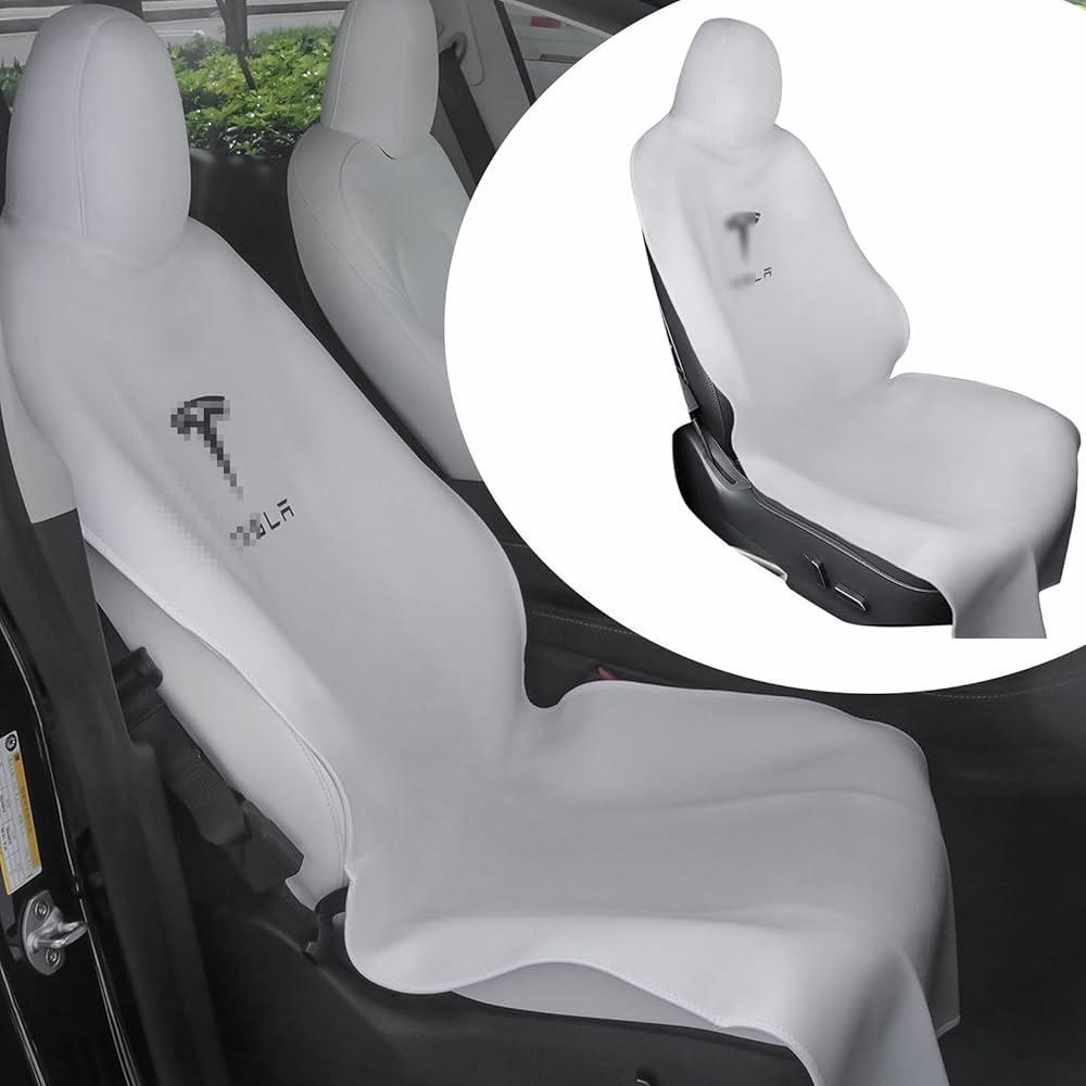 for Tesls Dog Seat Cover,Seat Protector for Tesla Model Y/3 Waterproof Child Seat Protect Accessories (1-Pack) (White)