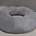 Donut Memory Foam Pillow Hemorrhoid Seat Cushion Tailbone Coccyx Orthopedic Medical Seat Prostate Chair Pilllow(Gray,Lady)