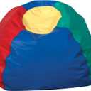 Children's Factory 26" Round Bean Bag, Bean Bag Chair with Water-Resistant Cover for Kids, Flexible Seating for Classroom Elementary, Easy to Clean, Rainbow