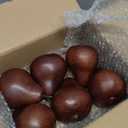 6pcs Fake Pears Artificial Fruits Vivid Brown Pears for Home Fruit Shop Supermarket Desk Office Restaurant Decorations Or Props (Brown)