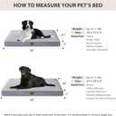 WNPETHOME Orthopedic XL Dog Beds Large Sized Dog, Waterproof Extra Large Dogs Bed with Removable Washable Cover, Multi-Needle Quilting Dogs Crate Bed
